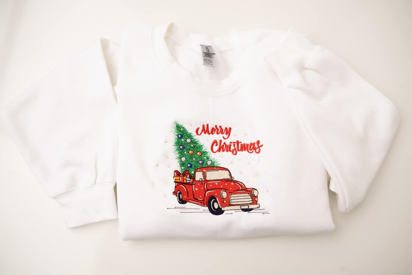 Merry Christmas Tree Truck Sweatshirt